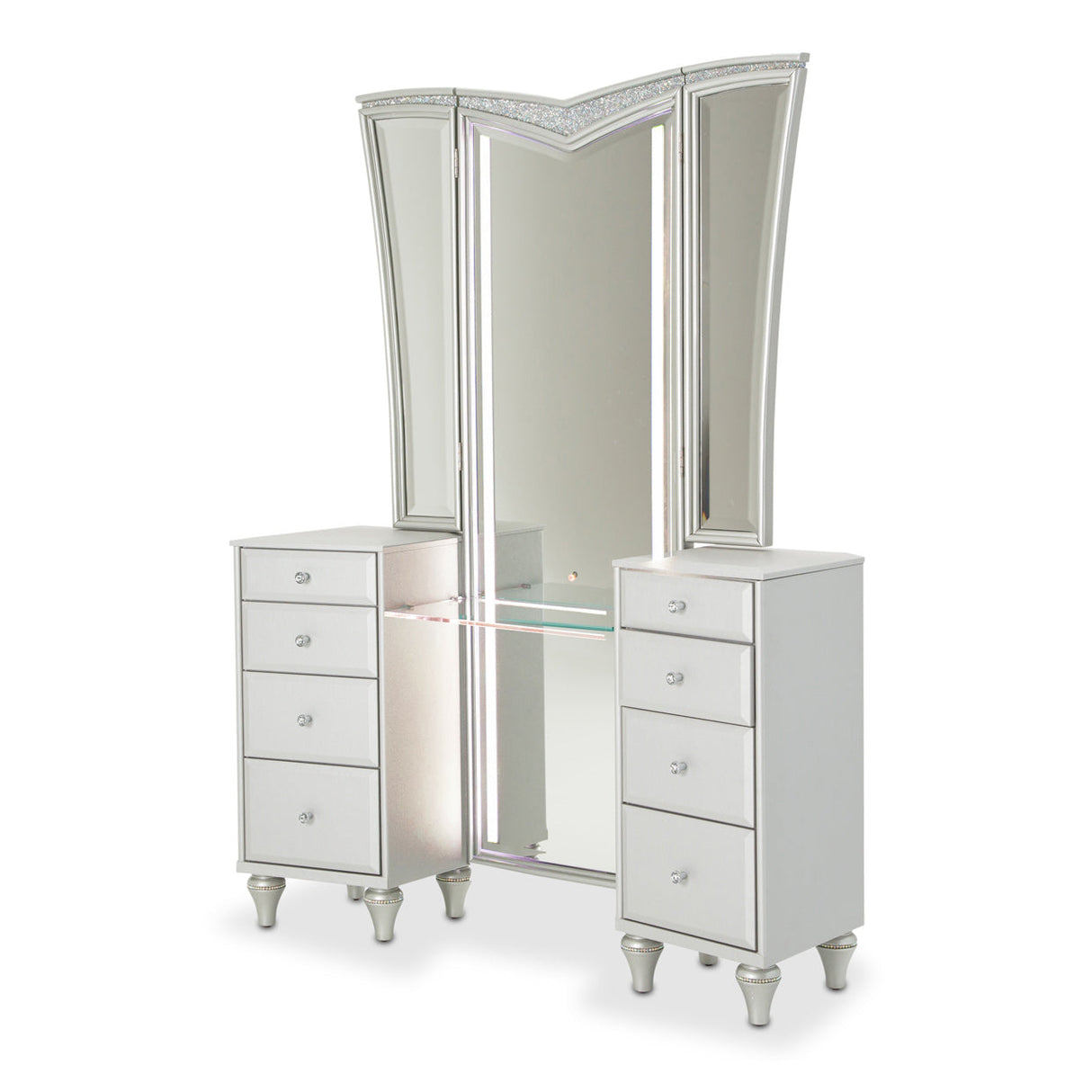 Aico Furniture - Melrose Plaza 3 Piece Vanity Set - 9019058-968-9804-118-3Set