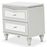 Michael Amini Melrose Plaza Upholstered Nightstand - Home Elegance USA