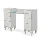 Michael Amini Melrose Plaza Upholstered Vanity Desk - Home Elegance USA