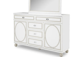Sky Tower Storage Console Cloud White 4-Door Credenza Dresser – AICO