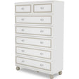 Sky Tower 7-Drawer Chest in White Cloud Gloss – Michael Amini by Aico Furniture
