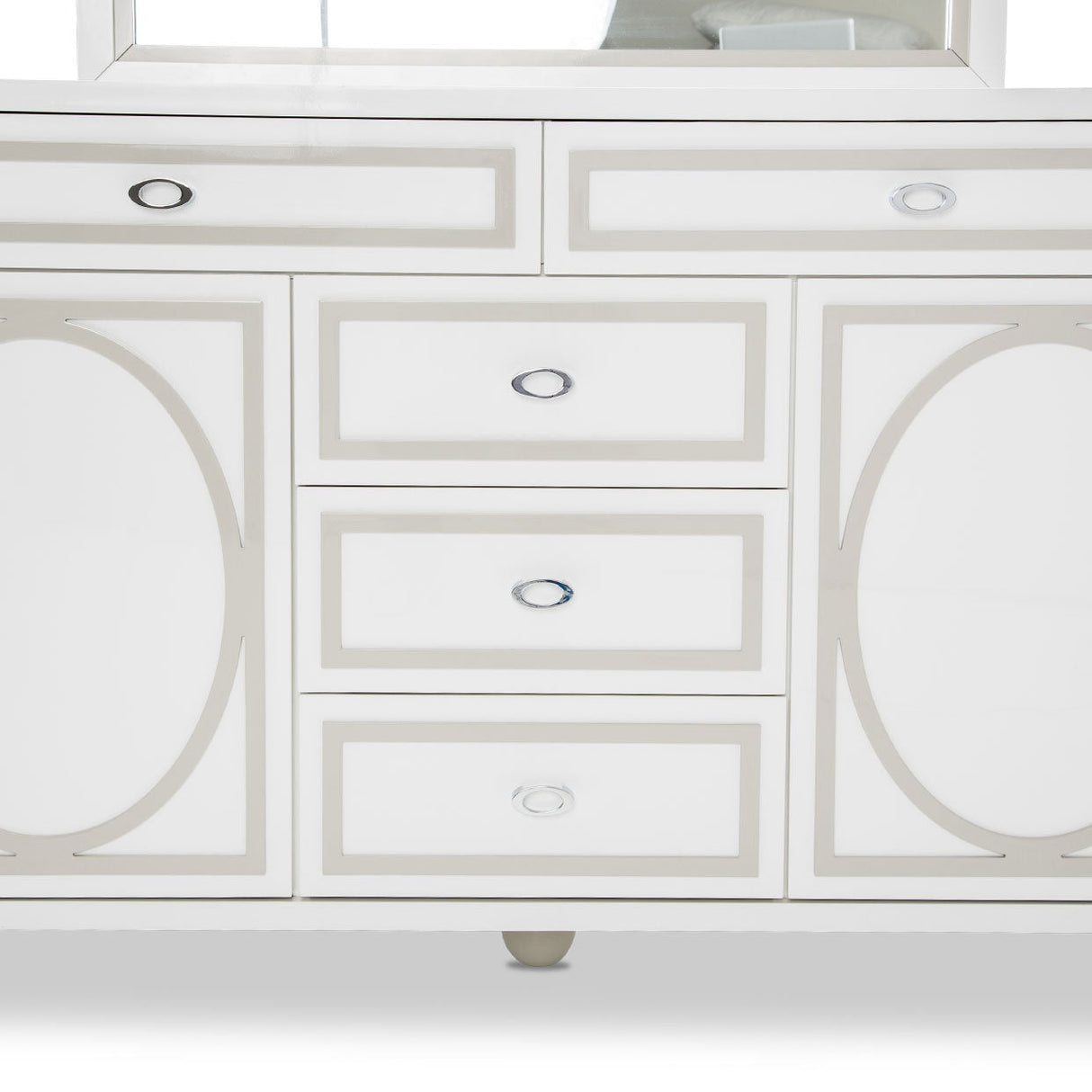 Aico Furniture - Sky Tower Dresser With Mirror - 9025650-60-108