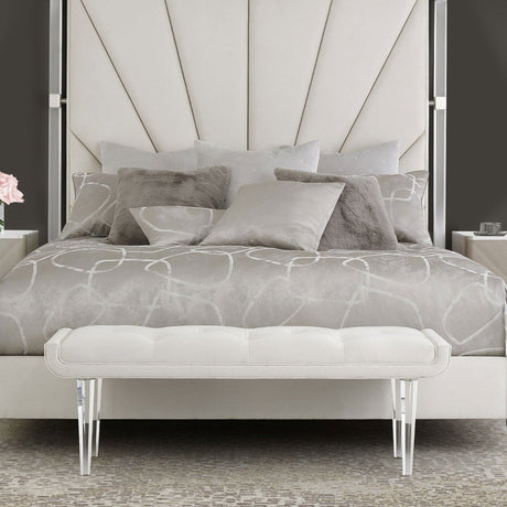 Michael Amini Lanterna Bed Bench - Home Elegance USA