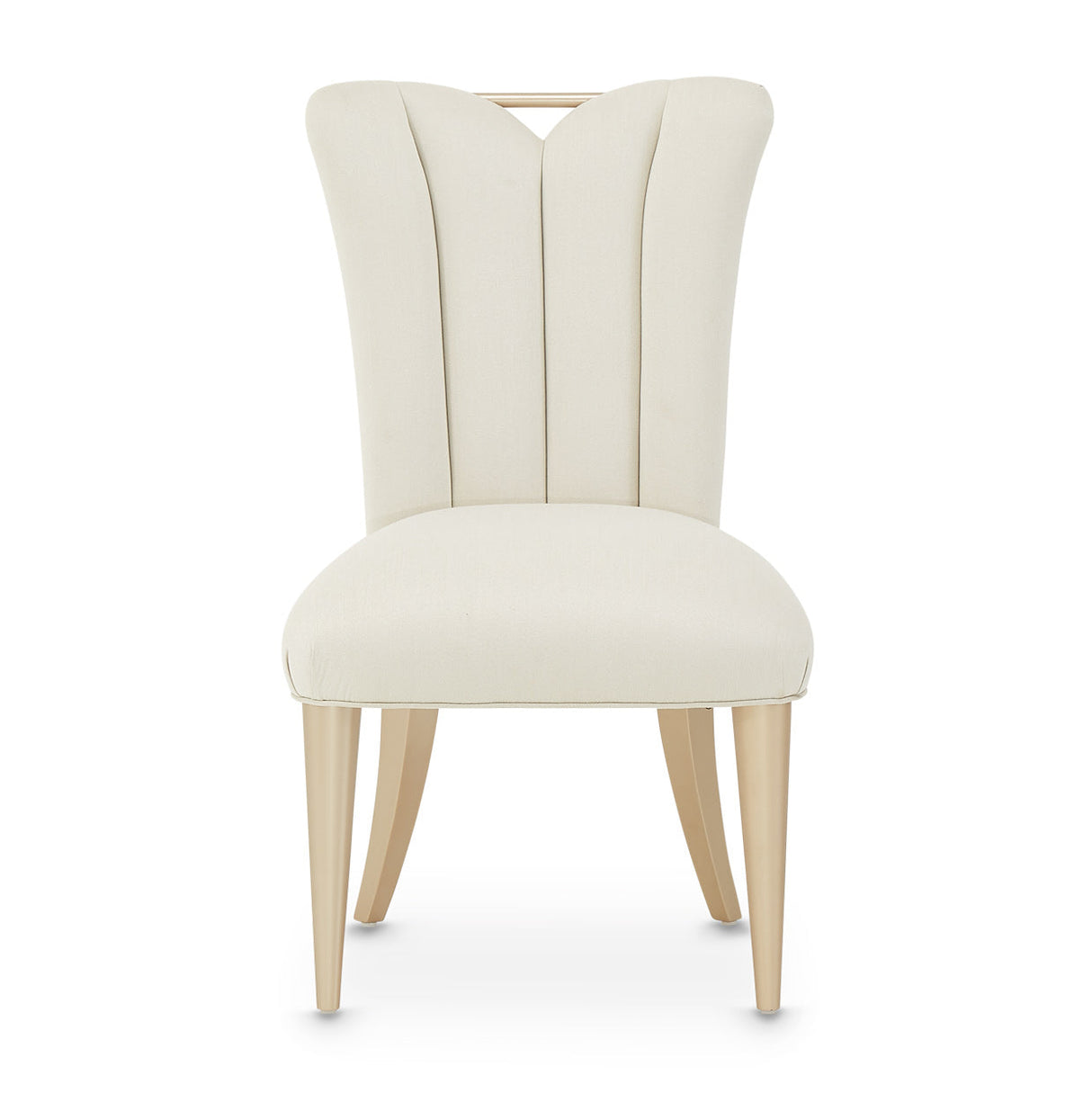 Aico Furniture - La Rachelle Side Chair In Medium Champagne (Set Of 2) - 9034003-136