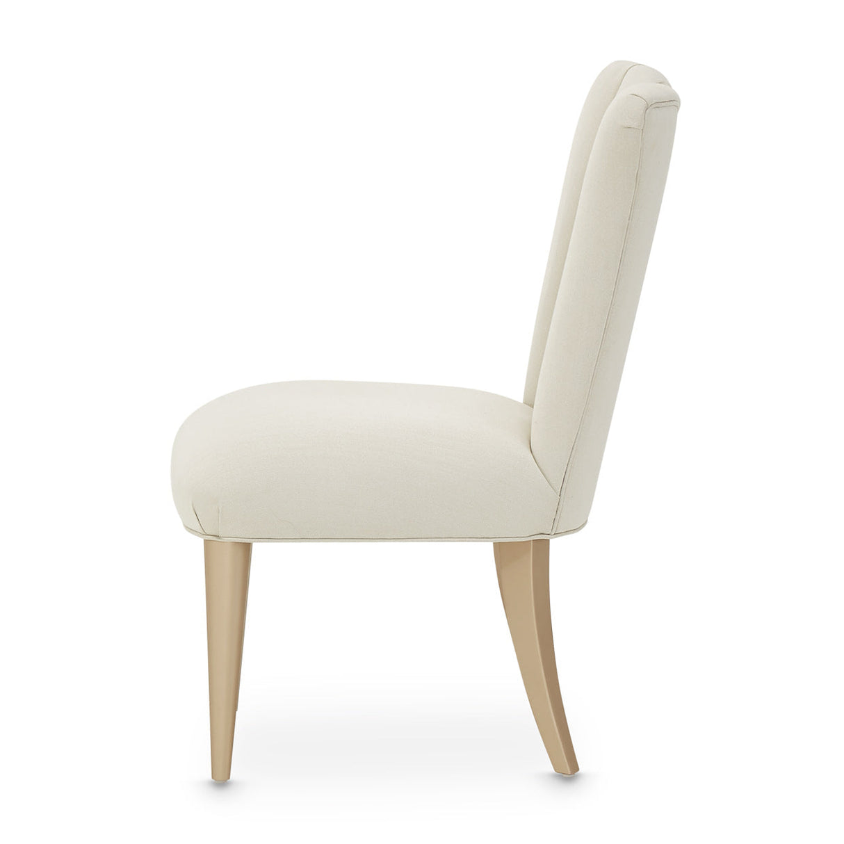 Aico Furniture - La Rachelle Side Chair In Medium Champagne (Set Of 2) - 9034003-136