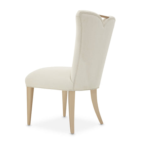 Aico Furniture - La Rachelle Side Chair In Medium Champagne (Set Of 2) - 9034003-136