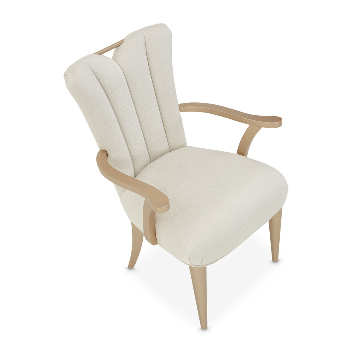 Aico Furniture - La Rachelle Arm Chair In Medium Champagne (Set Of 2) - 9034004-136