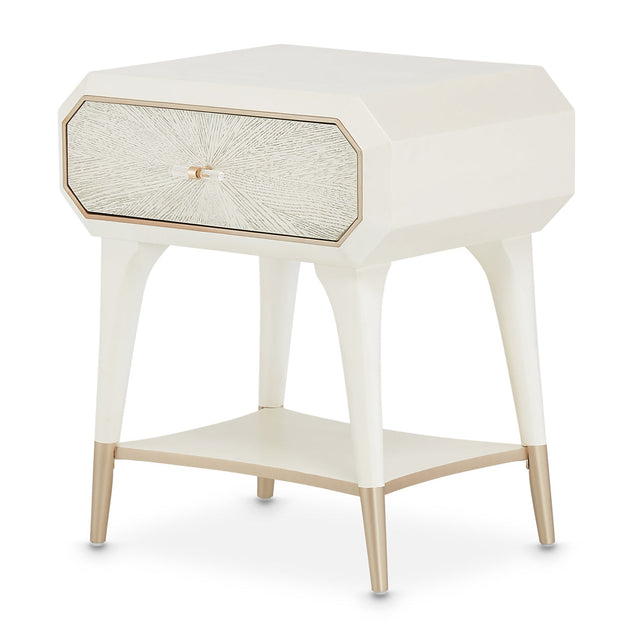 Aico Furniture - La Rachelle Accent Cabinet-Nightstand In Medium Champagne - 9034040-136