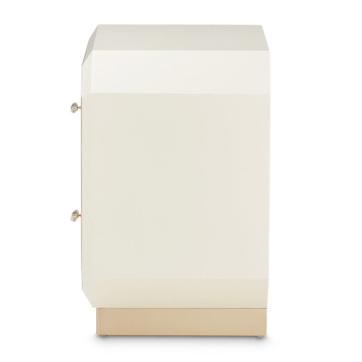 Aico Furniture - La Rachelle Accent Cabinet-Nightstand 2 Drawers In Medium Champagne - 9034042-136