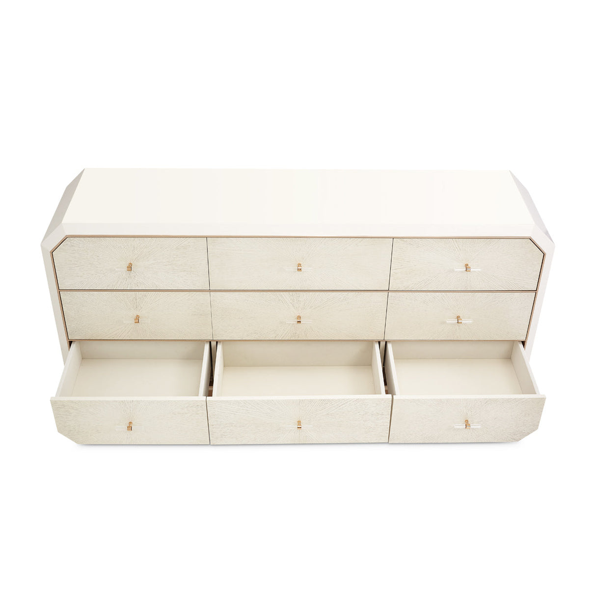 Aico Furniture - La Rachelle Storage Console-Dresser In Medium Champagne - 9034050-136