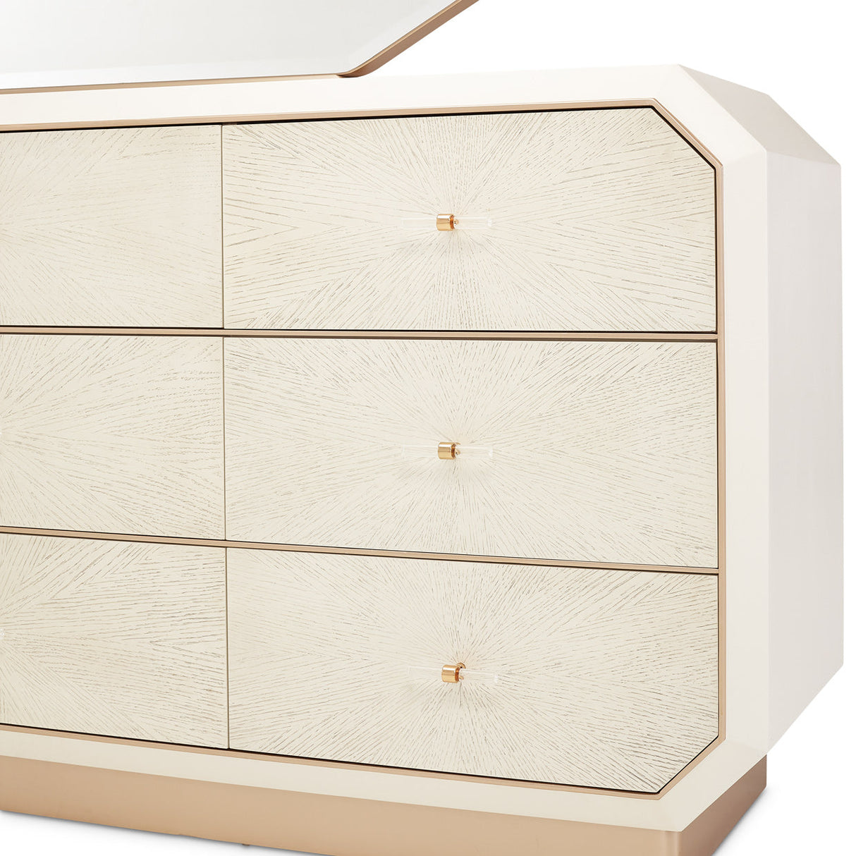 Aico Furniture - La Rachelle Storage Console-Dresser In Medium Champagne - 9034050-136