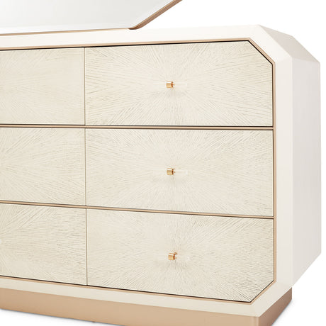 Aico Furniture - La Rachelle Storage Console-Dresser In Medium Champagne - 9034050-136