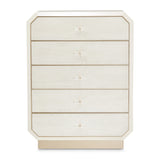 Aico Furniture - La Rachelle 5 Drawer Vertical Storage Cabinets-Chest In Medium Champagne - 9034070-136