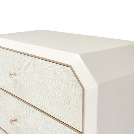 Aico Furniture - La Rachelle 5 Drawer Vertical Storage Cabinets-Chest In Medium Champagne - 9034070-136