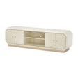 La Rachelle Media Cabinet with Glass Doors & White Oak Veneer - AICO