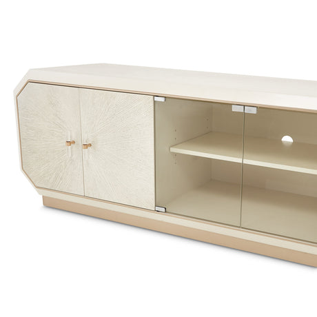 Aico Furniture - La Rachelle Media Cabinet In Medium Champagne - 9034081-136