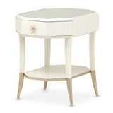 Aico Furniture - La Rachelle Octagonal End Table W/Drawer In Medium Champagne - 9034202-136