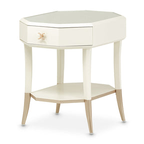 La Rachelle Octagonal End Table W/Drawer In Medium Champagne - 9034202-136 - Aico Furniture