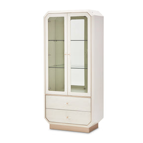 La Rachelle Display Cabinet with LED Lighting in Champagne – AICO Furniture