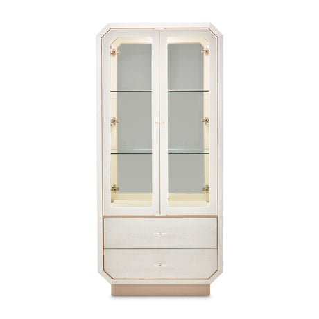 Aico Furniture - La Rachelle Display Cabinet In Medium Champagne - 9034209-136