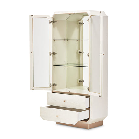 Aico Furniture - La Rachelle Display Cabinet In Medium Champagne - 9034209-136