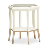 Aico Furniture - La Rachelle Hexagon Accent Table In Medium Champagne - 9034222-136