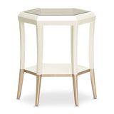 Aico Furniture - La Rachelle Hexagon Accent Table In Medium Champagne - 9034222-136