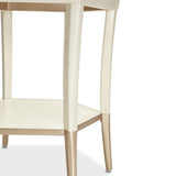 Aico Furniture - La Rachelle Hexagon Accent Table In Medium Champagne - 9034222-136