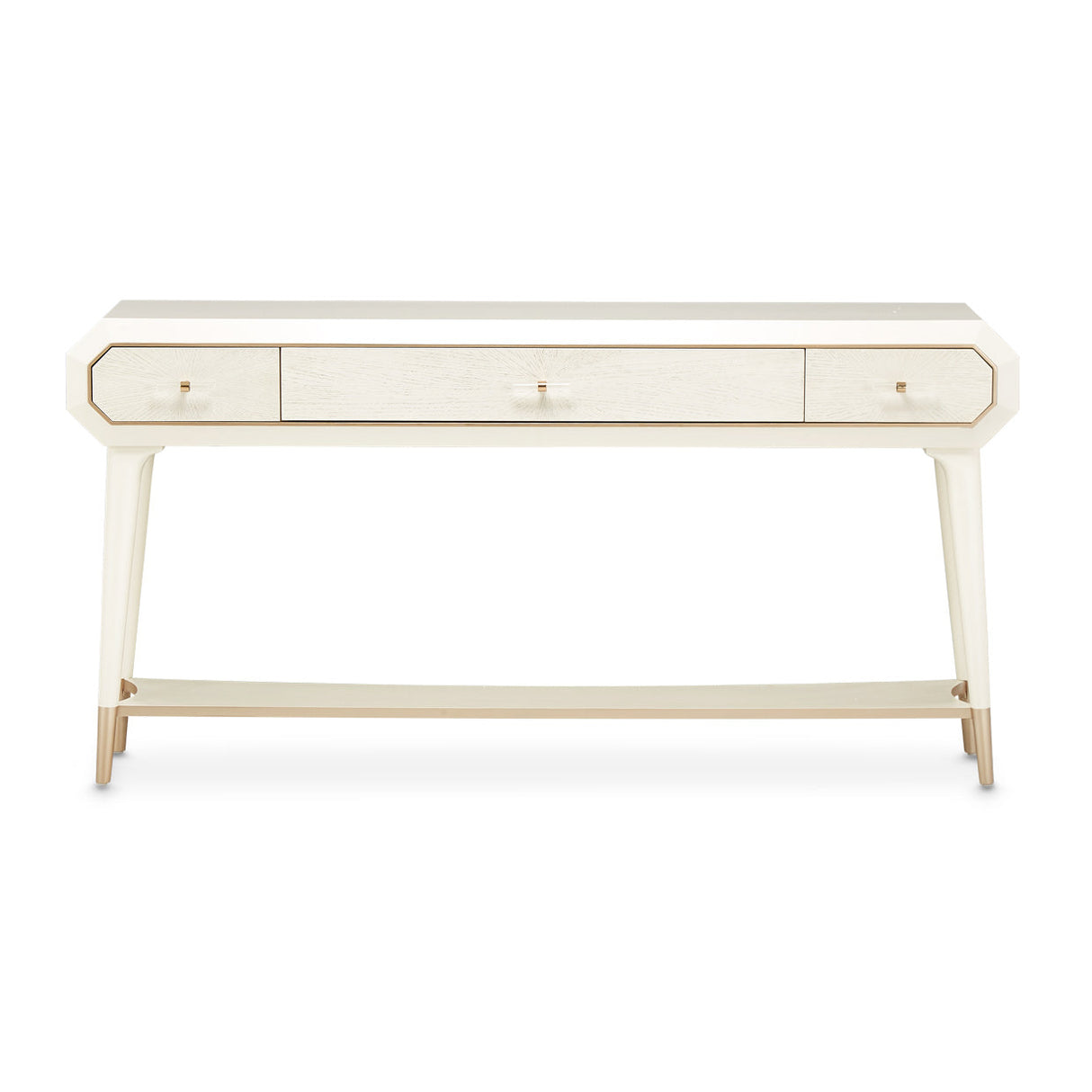 Aico Furniture - La Rachelle Console Table In Medium Champagne - 9034223-136