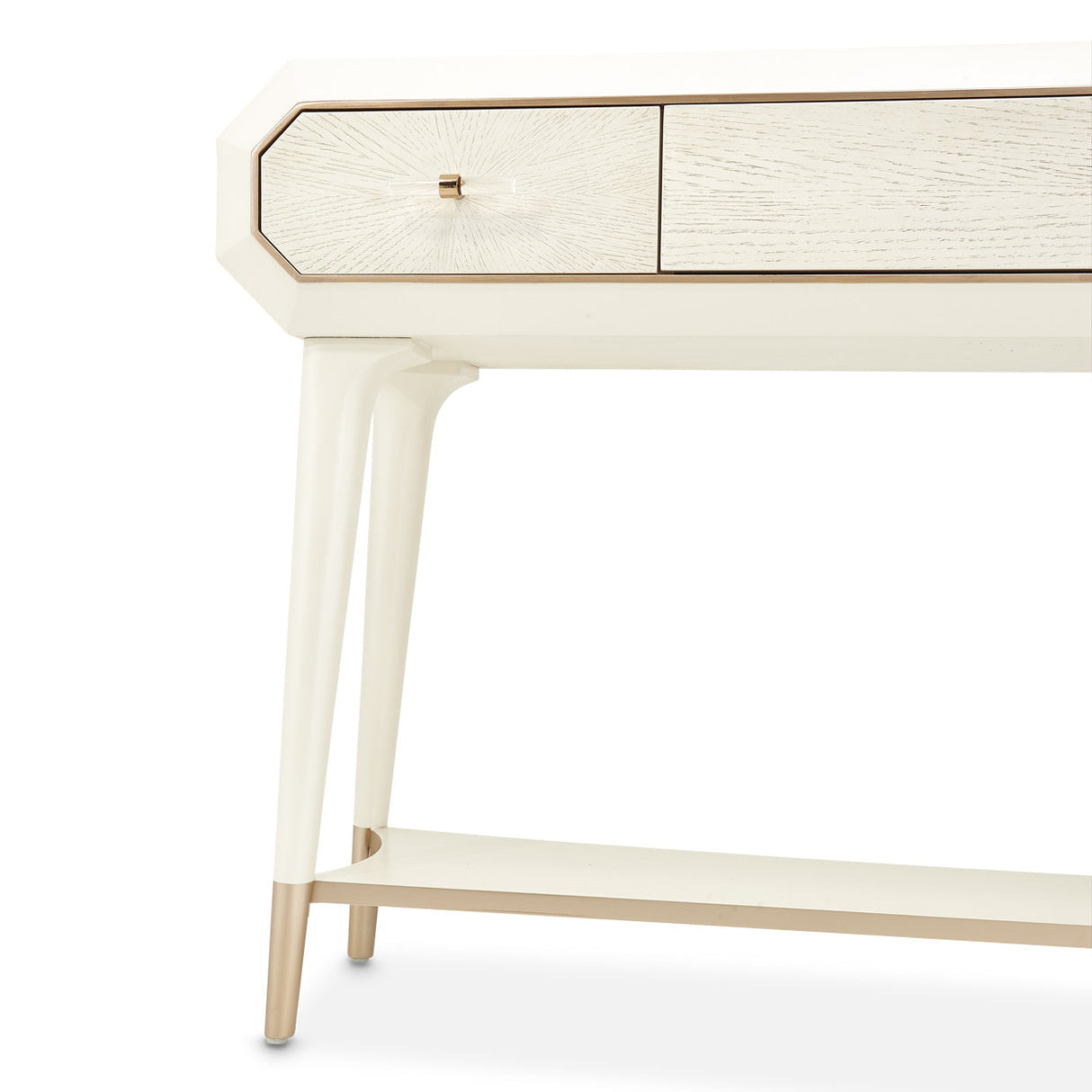 Aico Furniture - La Rachelle Console Table In Medium Champagne - 9034223-136