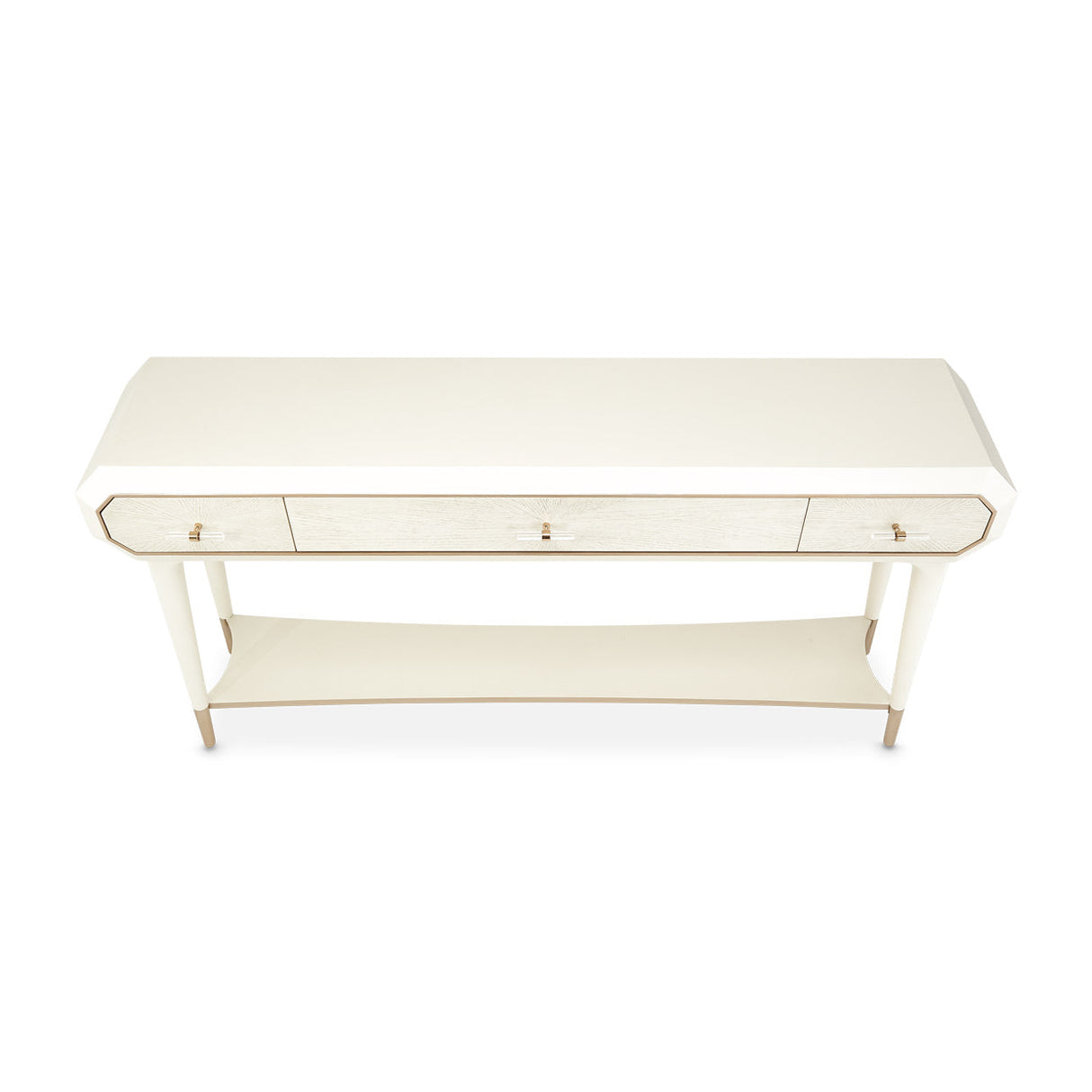 Aico Furniture - La Rachelle Console Table In Medium Champagne - 9034223-136