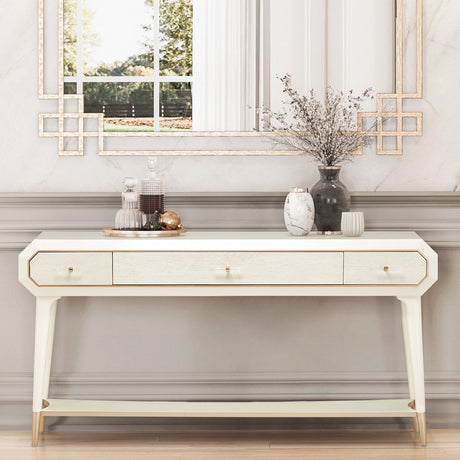 Aico Furniture - La Rachelle Console Table In Medium Champagne - 9034223-136