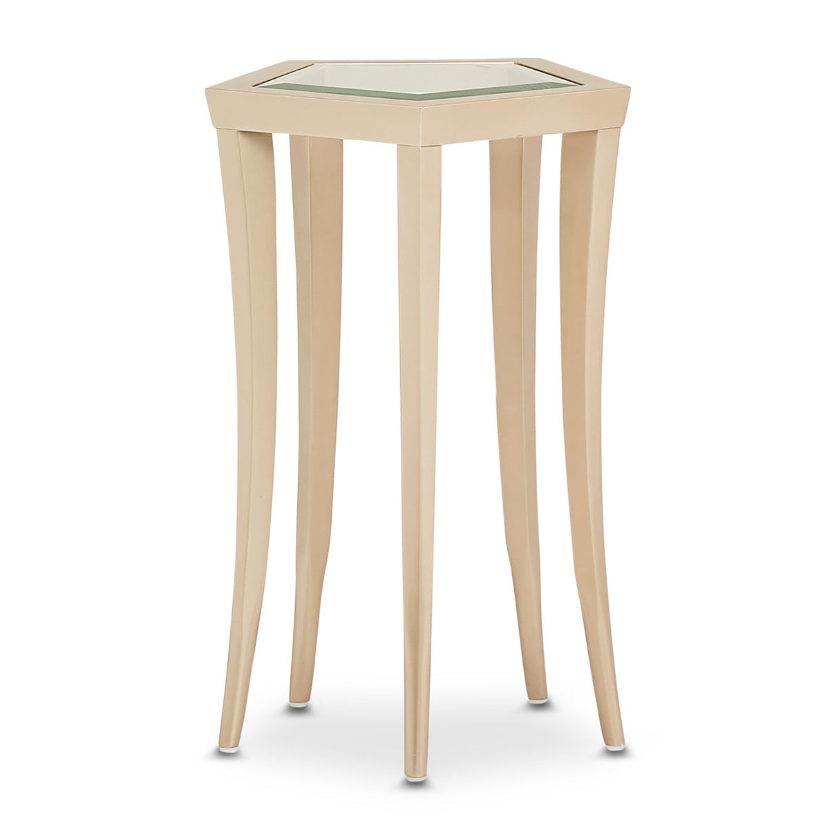 Aico Furniture - La Rachelle Chairside Table In Medium Champagne - 9034225-136