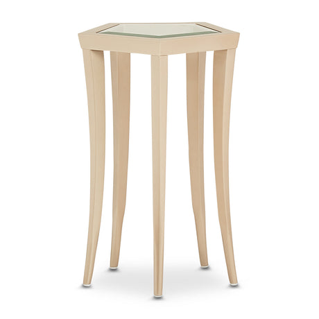 Aico Furniture - La Rachelle Chairside Table In Medium Champagne - 9034225-136