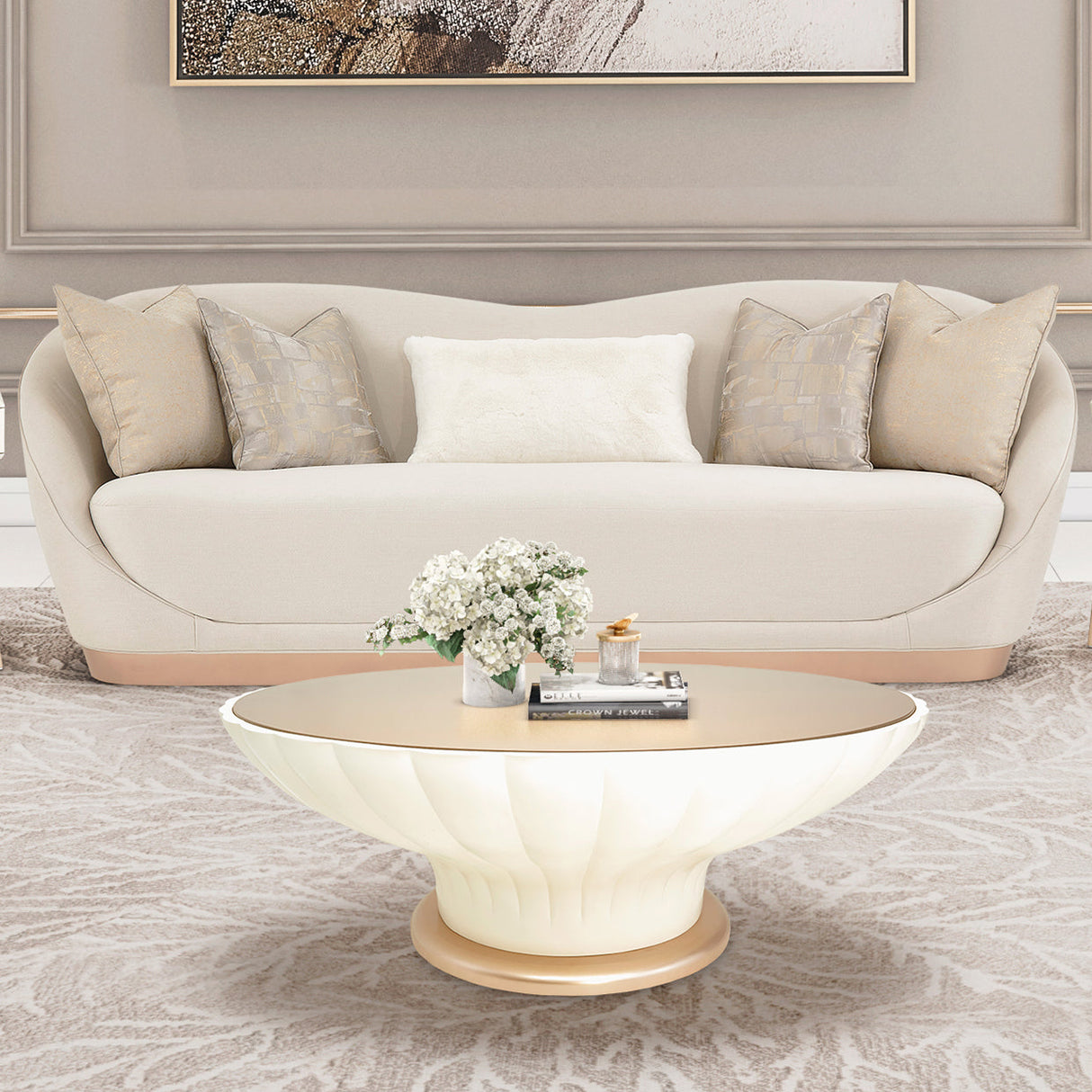 Michael Amini La Rachelle Sofa - Home Elegance USA