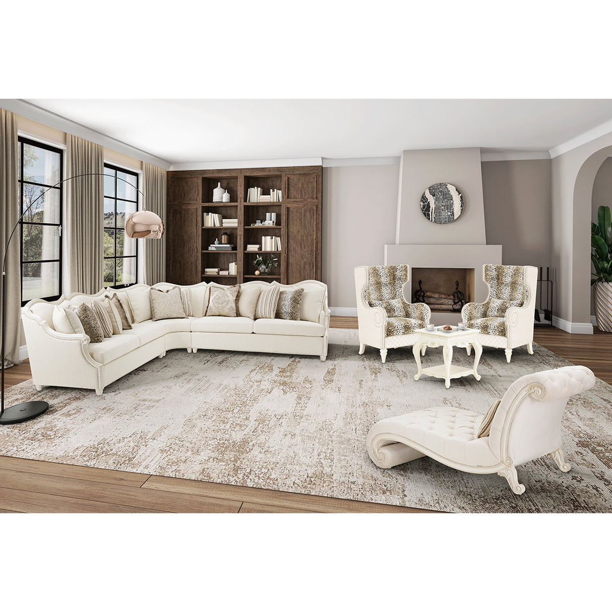 Michael Amini Chamberi Sectional - Home Elegance USA