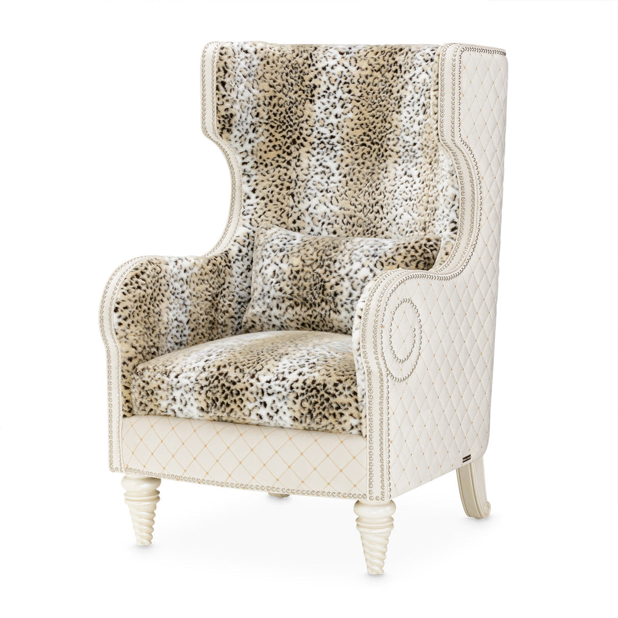 Michael Amini Chamberi Wing Chair - Home Elegance USA