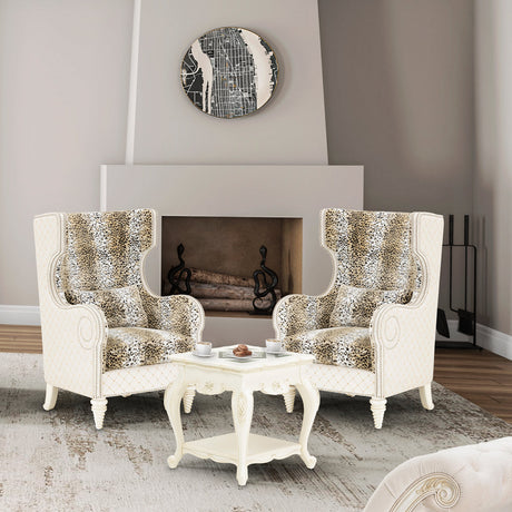 Michael Amini Chamberi Wing Chair - Home Elegance USA