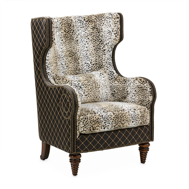 Michael Amini Chamberi Wing Chair - Home Elegance USA