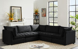 Jacob - Modular Sectional 5 Piece - Black - Fabric - Home Elegance USA