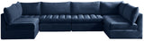 Jacob - Modular Sectional 6 Piece - Navy - Home Elegance USA