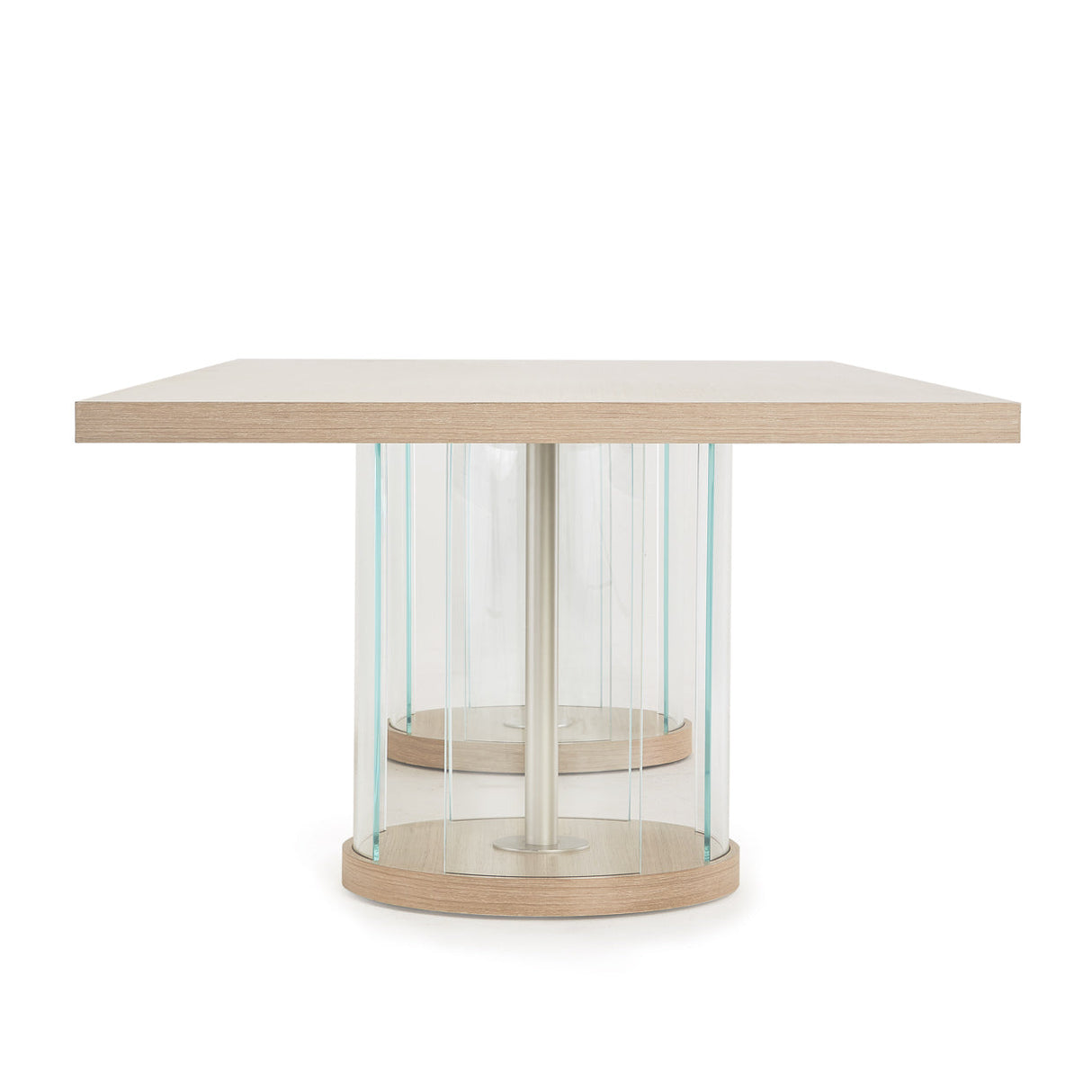 Aico Furniture - Laguna Rectangular Double Pedestal Dining Table In Washed Oak - 9083002-129