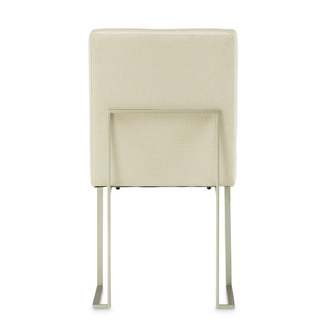 Aico Furniture - Laguna Side Chair In Brushed Silver (Set Of 2) - 9083003-814