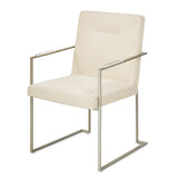 Aico Furniture - Laguna Arm Chair In Brushed Silver (Set Of 2) - 9083004-814