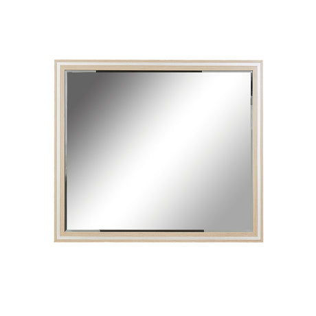 Aico Furniture - Laguna Ridge Wall Mirror In Washed Oak - 9083260-129