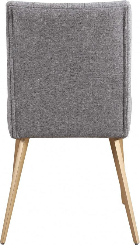 Meridian Furniture - Eleanor Linen Dining Chair Set Of 2 In Grey - 932Grey-C