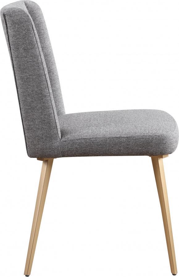 Meridian Furniture - Eleanor Linen Dining Chair Set Of 2 In Grey - 932Grey-C