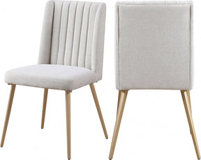 Eleanor Linen Dining Chair Set Of 2 In Cream - 932Cream-C | Meridian