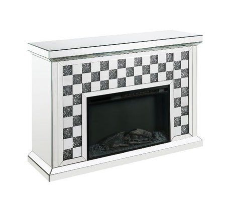 Acme Furniture - Noralie Fireplace in Mirrored - 90872