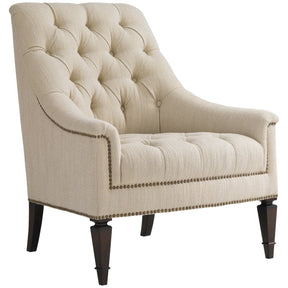 Classic Elegance Chestnut Upholstery Chair | Caracole